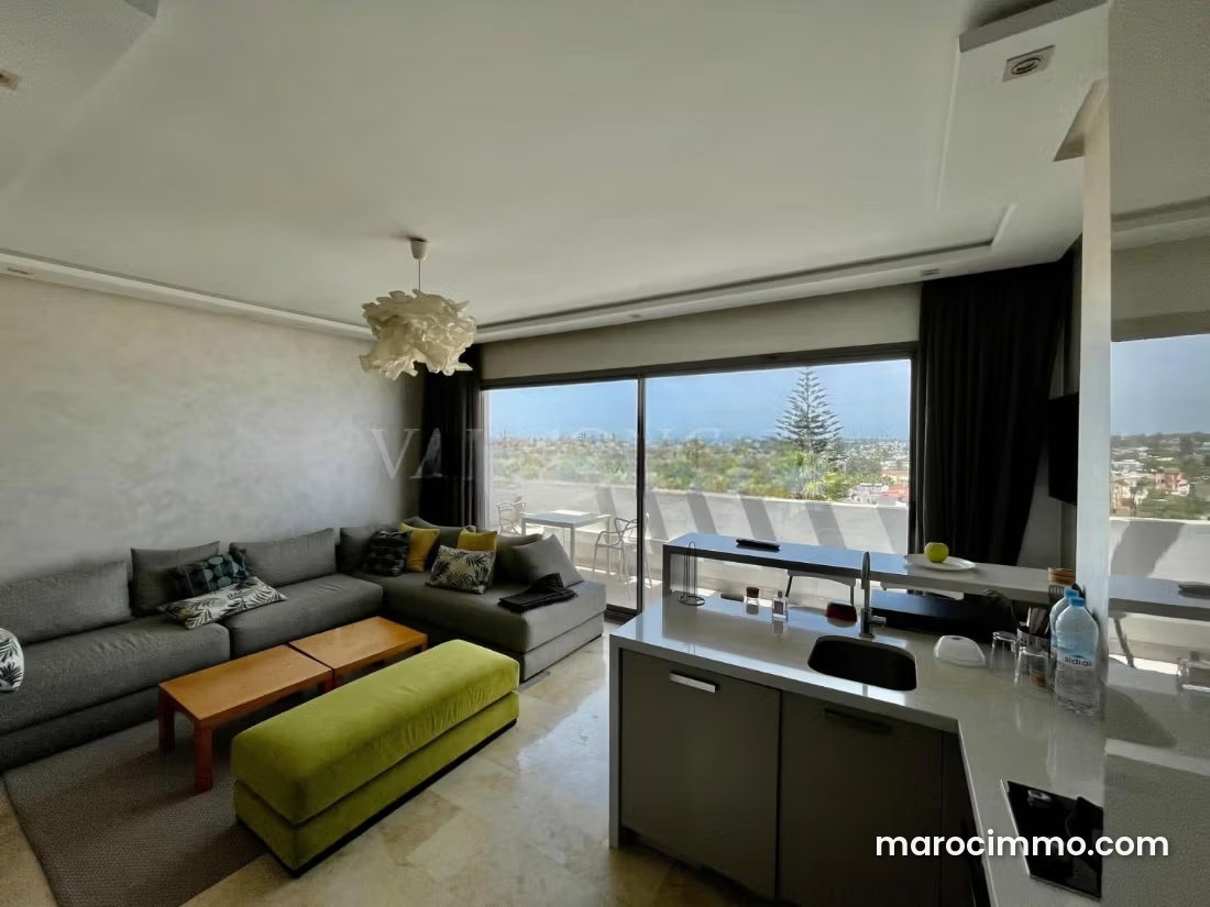 Furnished 44 sqm studio with terrace and garage, CIL Casablanca — Casablanca