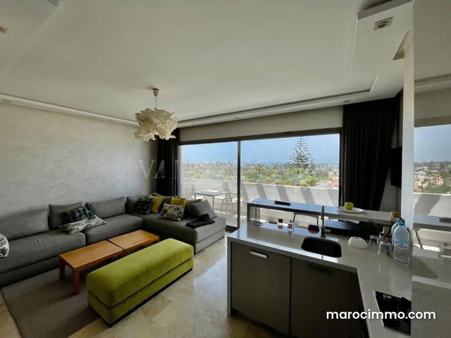 Location Superbe studio meublé sans vis à vis avec une très belle vue CIL, Casablanca — Casablanca
