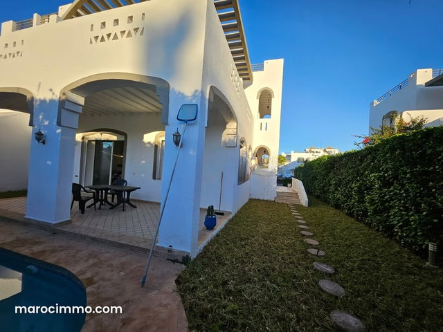 Location villa de luxe à Dar Bouazza. 4 chambres. Porte blindée et parabole — 3