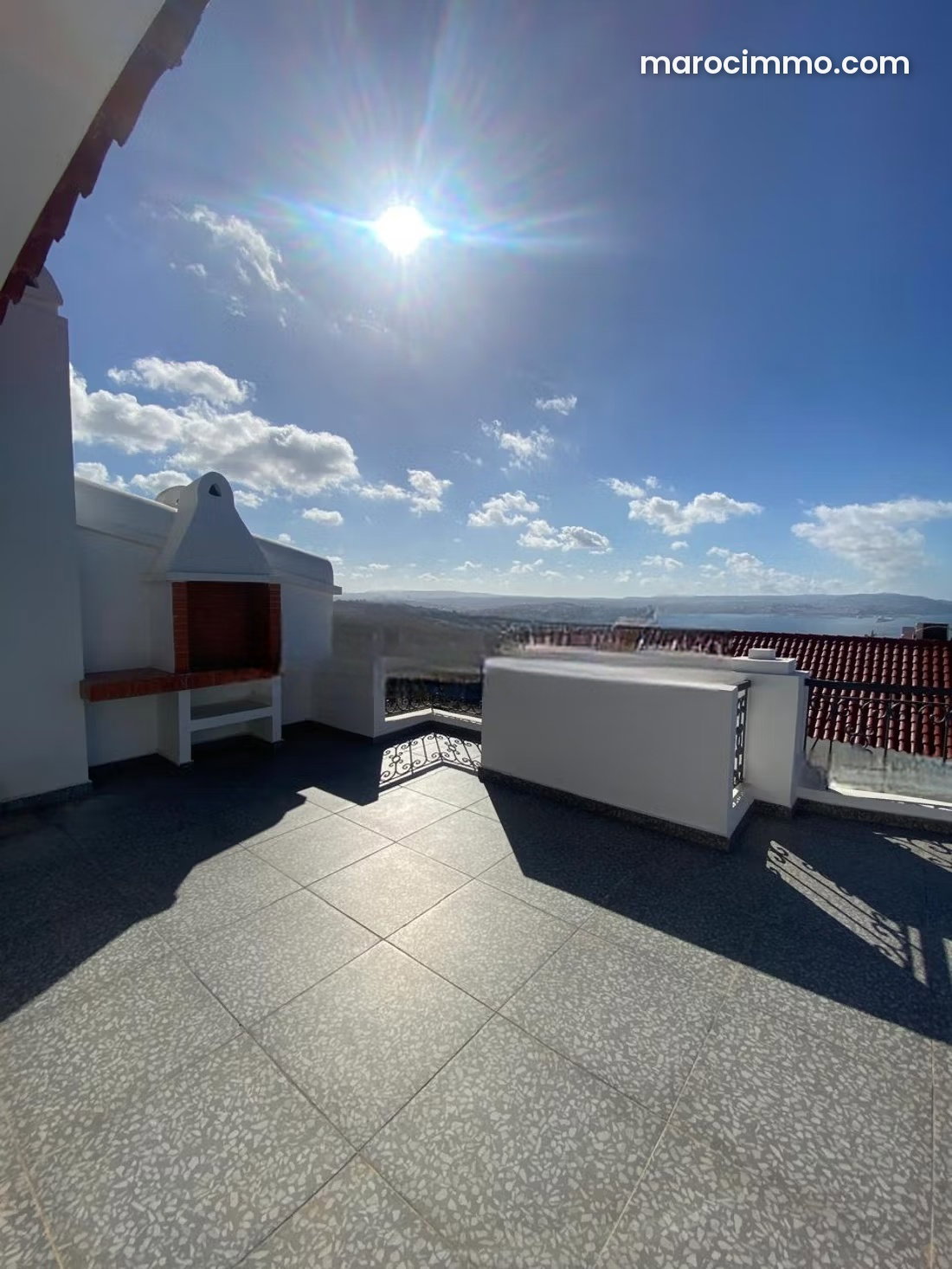 Furnished 3-Bedroom Villa with Pool and Sea Views, Central Tangier — Tangier