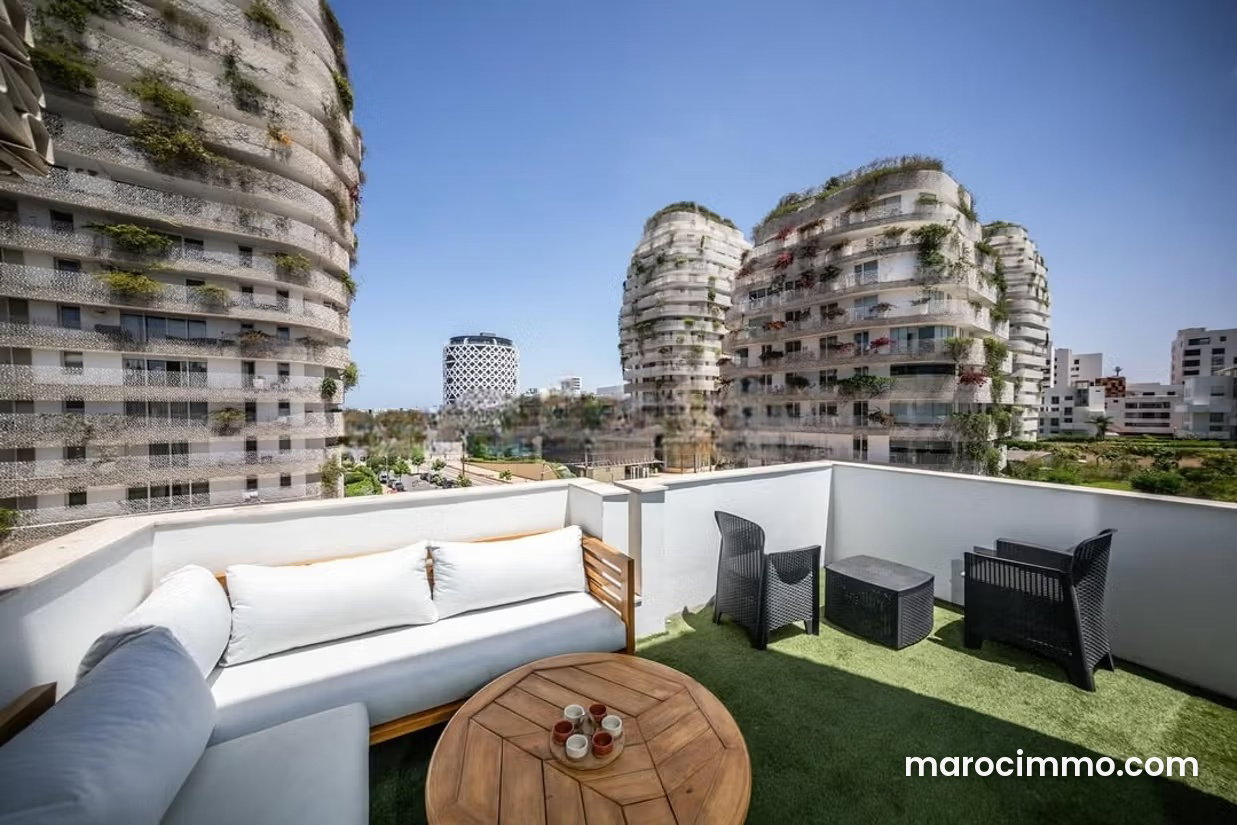 Appartement meublé 117 m², 2 chambres, Casablanca Finance City — Casablanca
