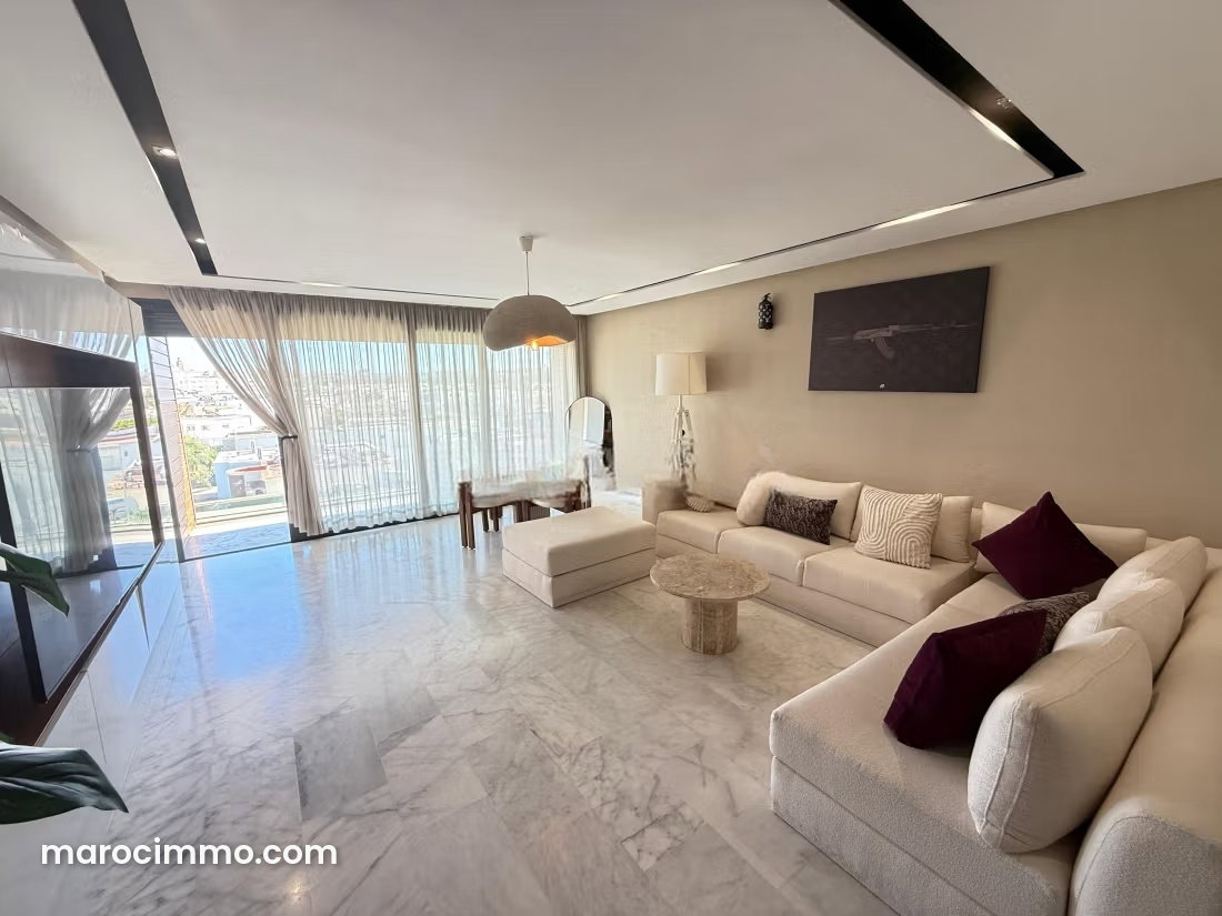 Furnished 160 m² Apartment, 3 Bedrooms, Hay Riad, Rabat — Rabat