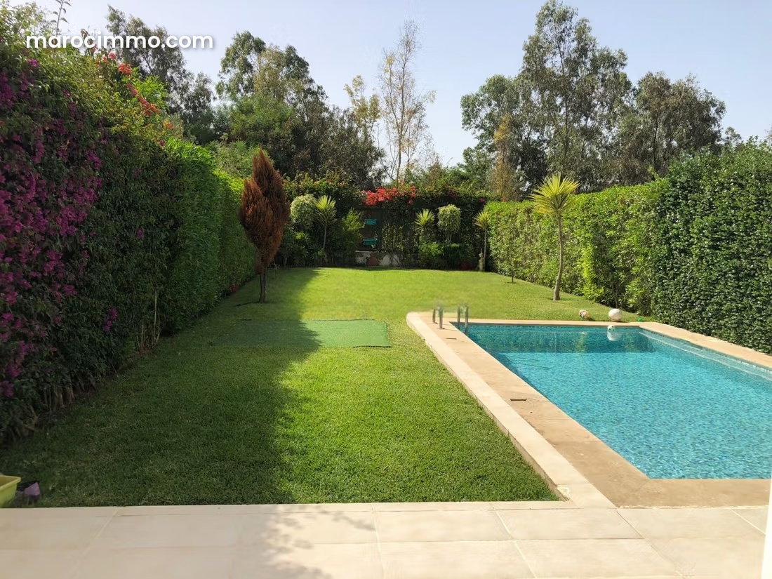 4-Bedroom Villa with Swimming Pool for Rent, Ville Verte Bouskoura — Bouskoura