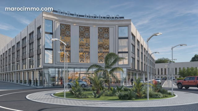 Local commercial en vente à Boukhalef. Superficie 24 m². Conciergerie à disposition, système de climatisation — Tanger