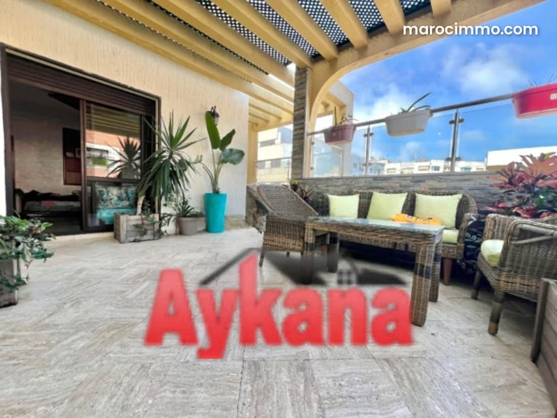 245 sqm Apartment with Private Rooftop, Hay Riad, Rabat — Rabat