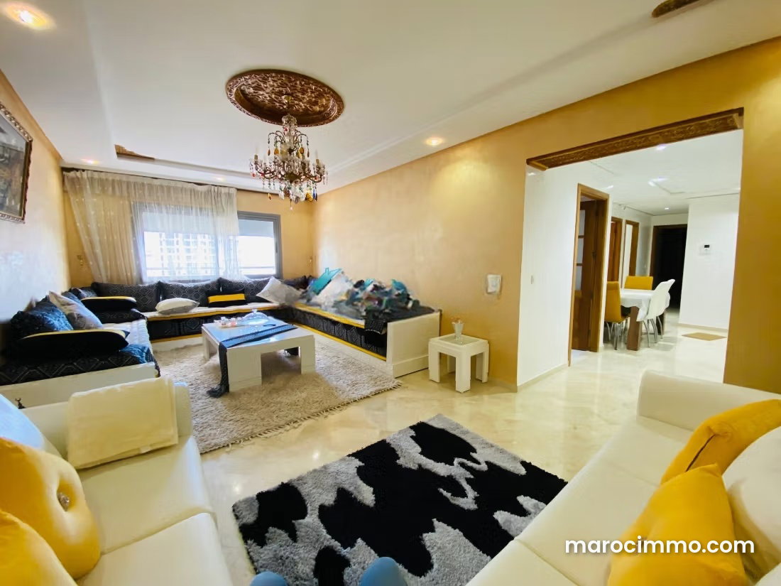104 m² Furnished Apartment with Sea Views in the De La Plage District, Tangier — Tangier