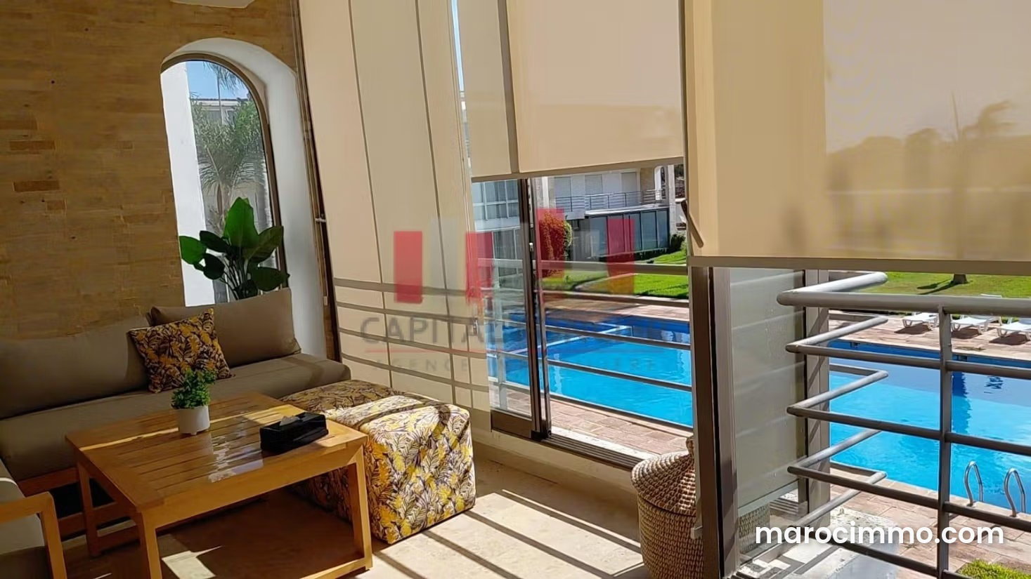 Furnished Apartment with Terrace and Pool in Sidi Rahal — Sidi Rahal