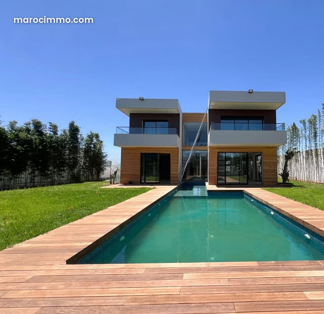 Grande villa isolée neuve à vendre à bouskoura villa verte — 2