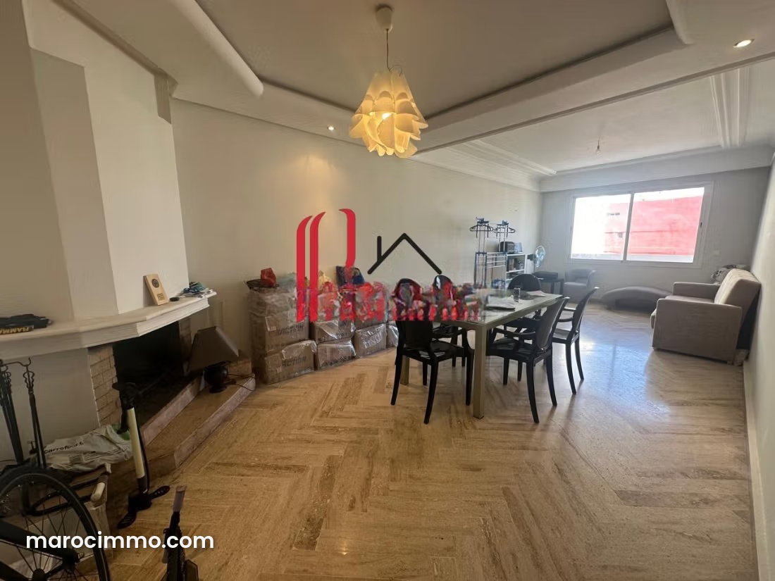 110 sqm furnished 3-bedroom apartment with terrace, Gauthier, Casablanca — Casablanca
