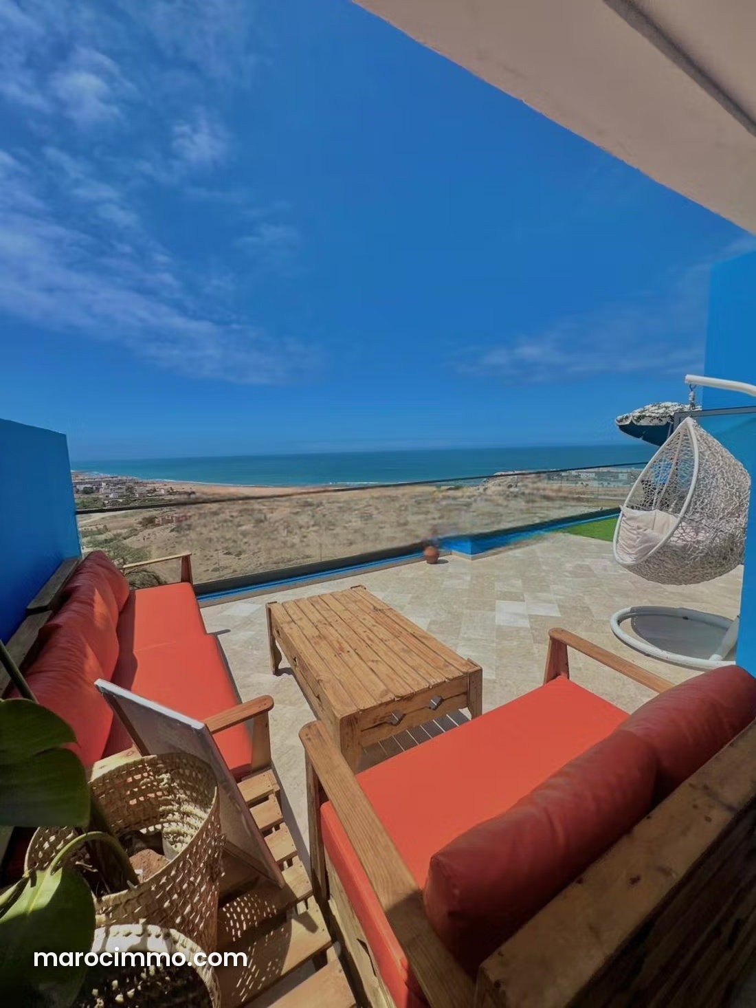 Appartement 143 m² avec vue mer à Aourir, dernier étage — Aourir