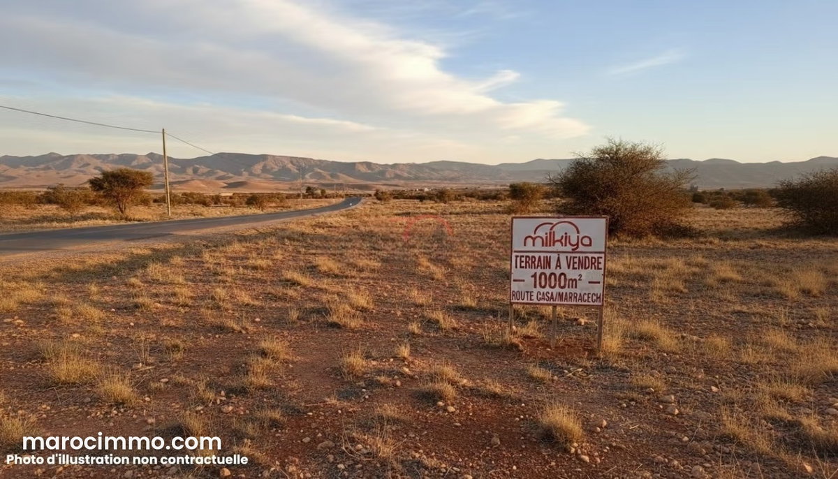 Vente Terrain nu à route de casablanca