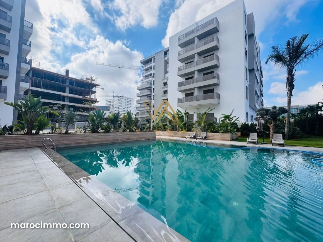 Appartement meublé 52 m², Casablanca Finance City, à louer — Casablanca