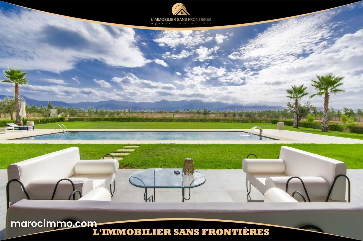 500 m² Villa on 11,000 m² of Land, 6 Bedrooms, Ourika Road, Marrakech — Marrakesh