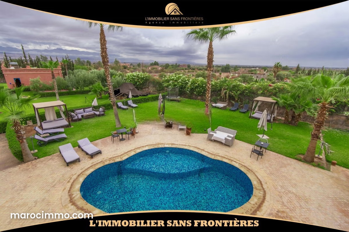 Maison d’hôtes meublée avec VNA à vendre à Route de Ouarzazate Km 35,480 m², Marrakech