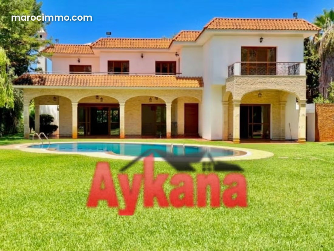 700 m² Villa with Pool and Landscaped Park, Souissi, Rabat — Rabat