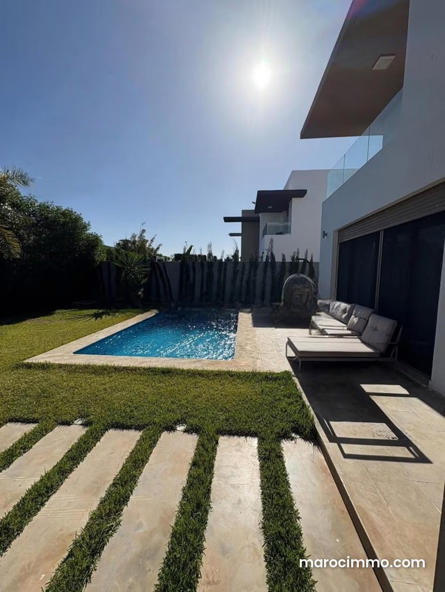 Location villa de luxe à Dar Bouazza. 4 grandes pièces. Meublé — 5