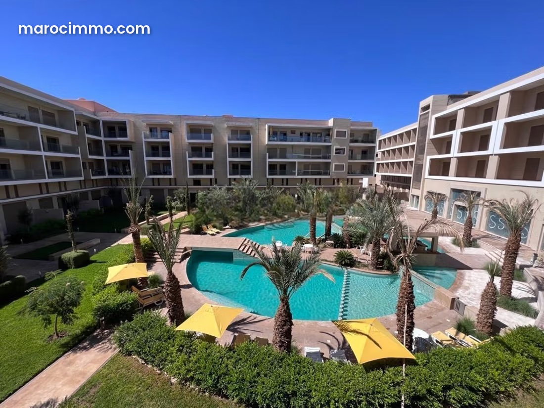 Furnished apartment with terrace and mountain views in Marrakech — Marrakesh