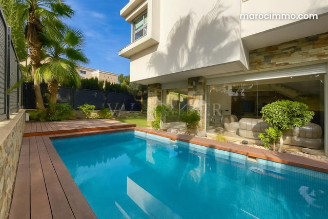 Vente villa contemporaine 3chambres avec piscine à Dar Bouazza — 2