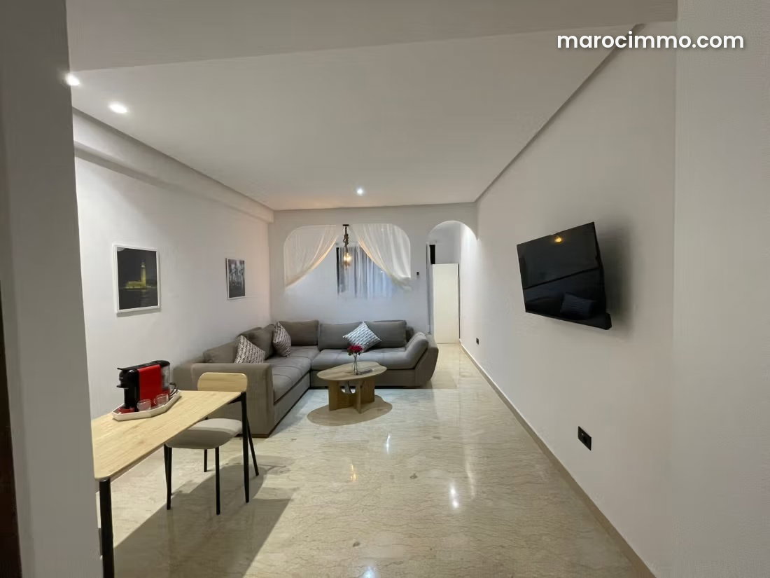 Furnished Apartment with Terrace for Rent in Bourgogne, Casablanca — Casablanca