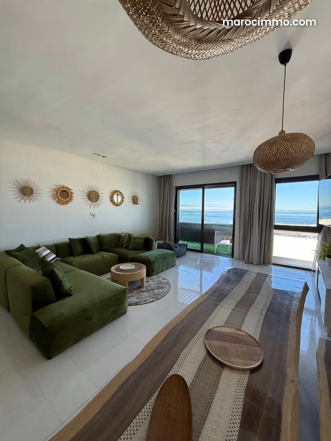 Appartement 169 m² meublé avec terrasse, Malabata, Tanger — Tanger