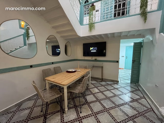 Marrakech – Riad 3 chambres dans résidence verdoyante sécurisée proche Médina — 5
