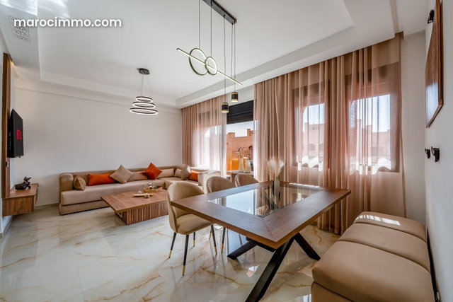 Luxueux appartement meublé location longue durée Marrakech — 4
