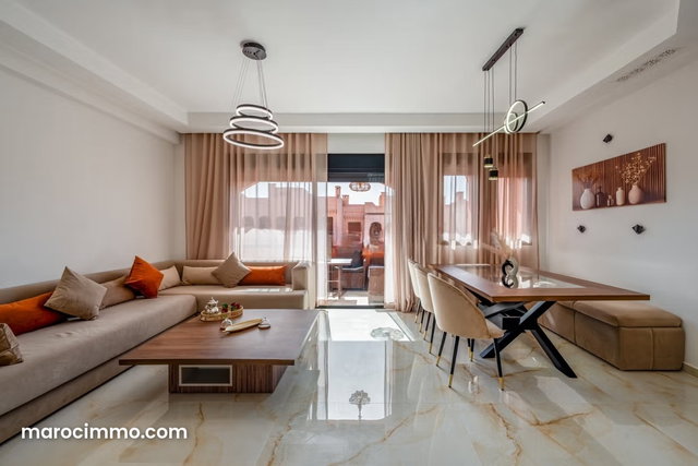 Luxueux appartement meublé location longue durée Marrakech — 5