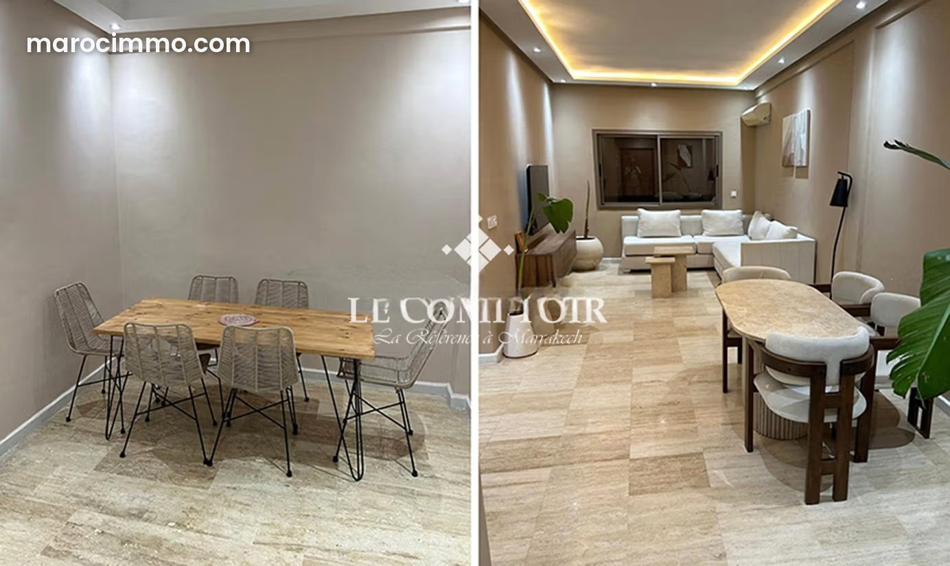 Furnished and Renovated 2-Bedroom Apartment, Guéliz, Marrakech — Marrakesh
