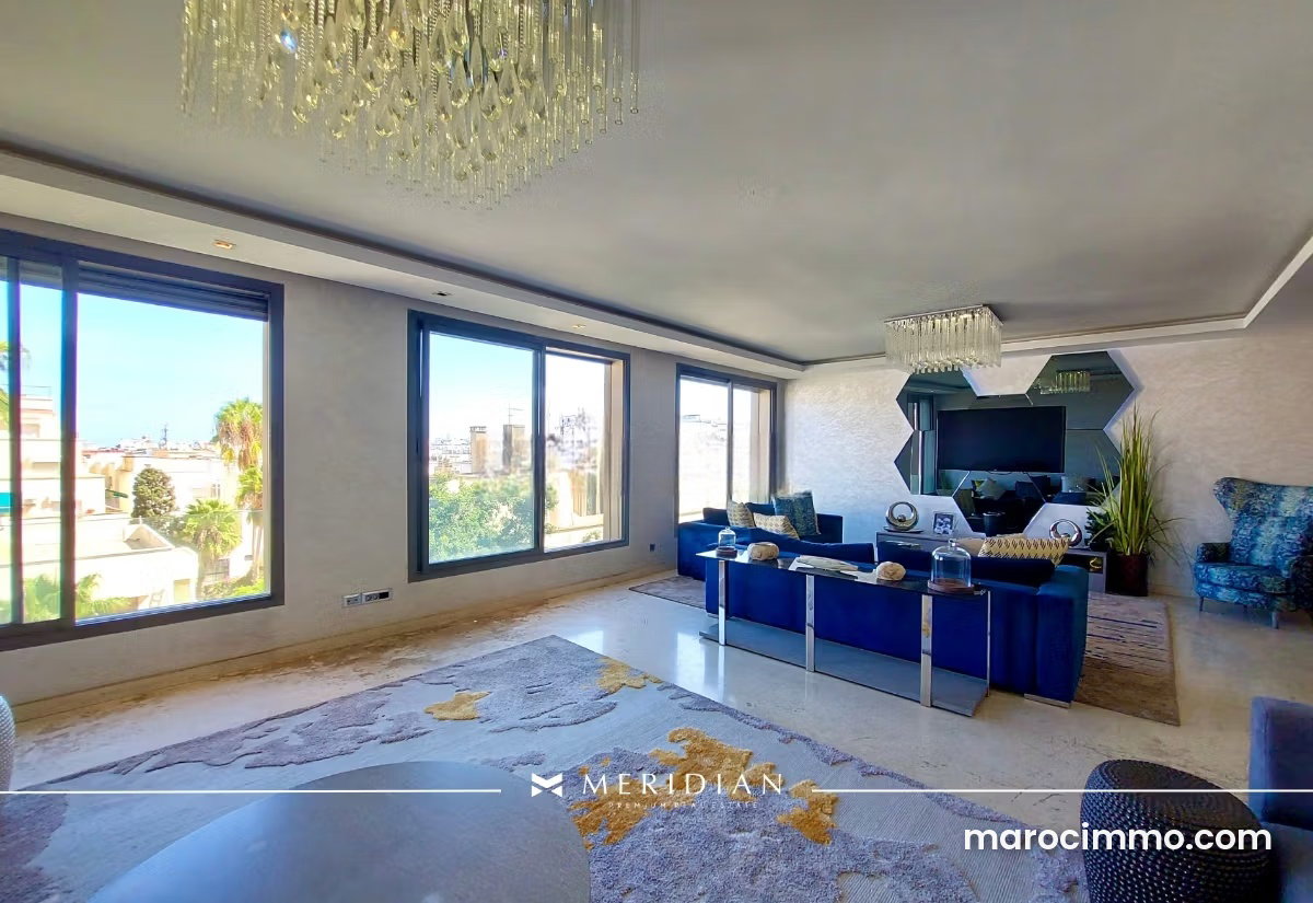 221 sqm Apartment, 3 Bedrooms, Gauthier, Casablanca — Casablanca