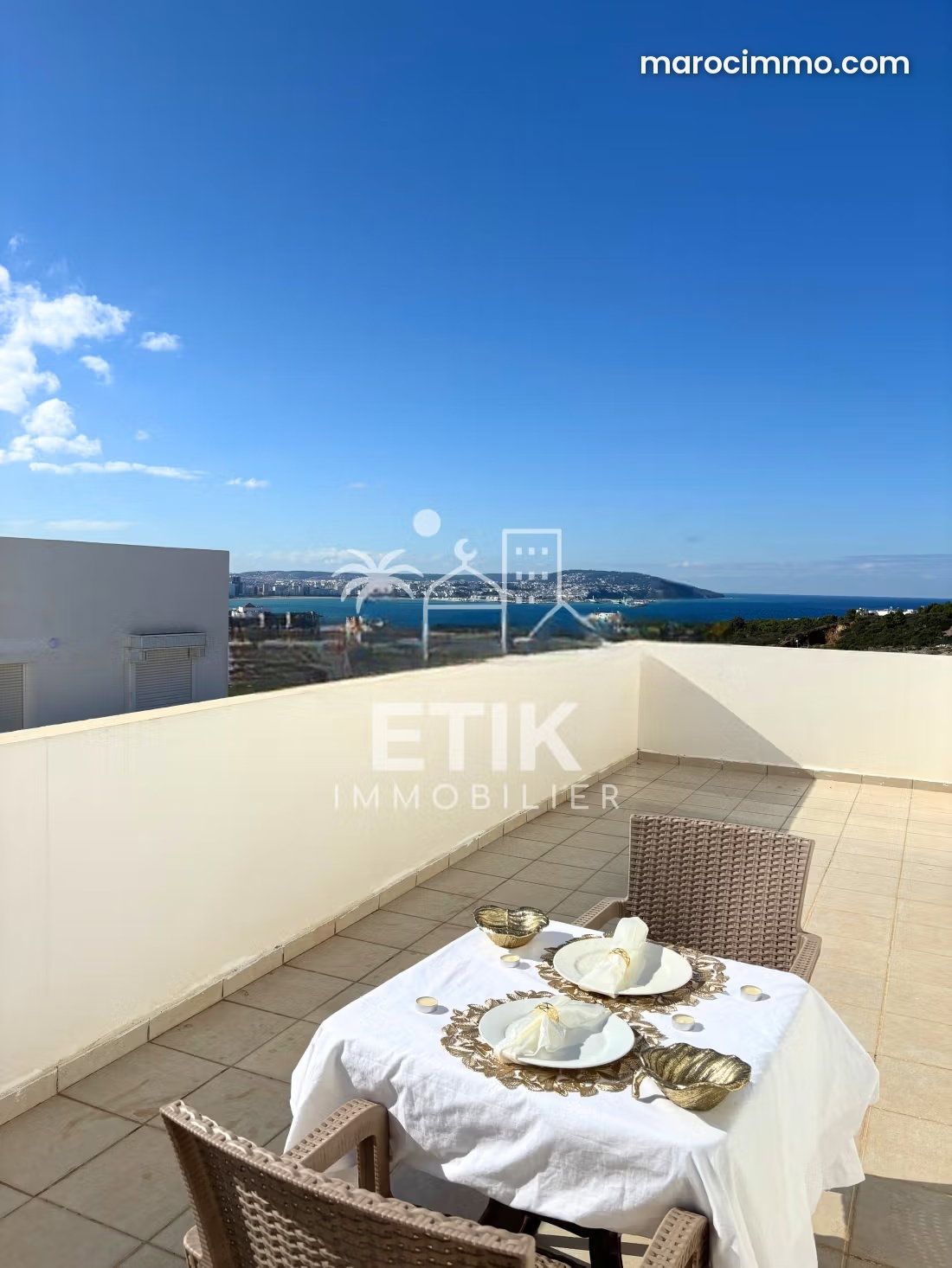 Appartement 100 m² vue mer et montagne, Malabata, Tanger — Tanger