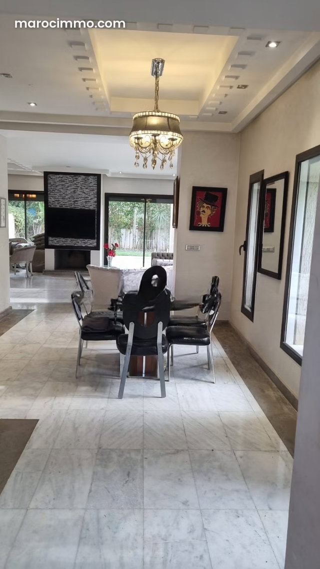 Magnifique villa meublée à louer à Bouskoura — 4