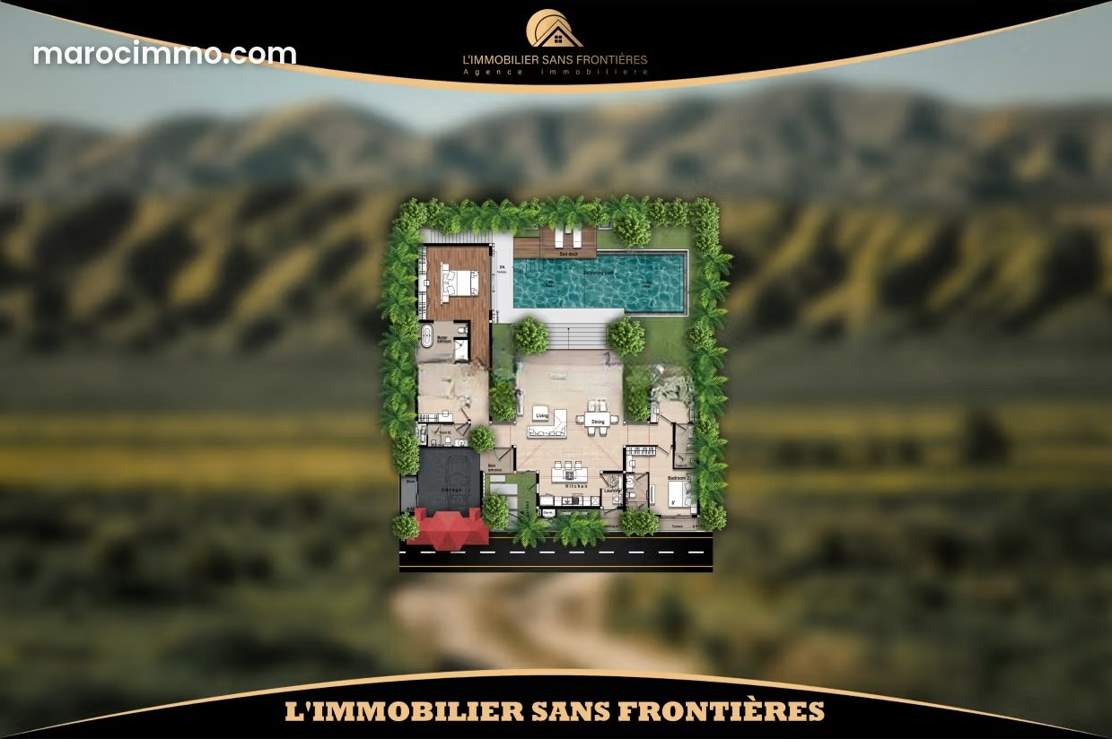 Terrain 500 m² à vendre, Route d'Amezmiz, Marrakech — Marrakech