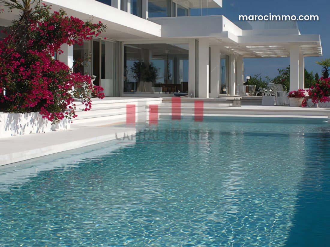 New 500 sqm Villa with Pool, Anfa, Casablanca — Casablanca