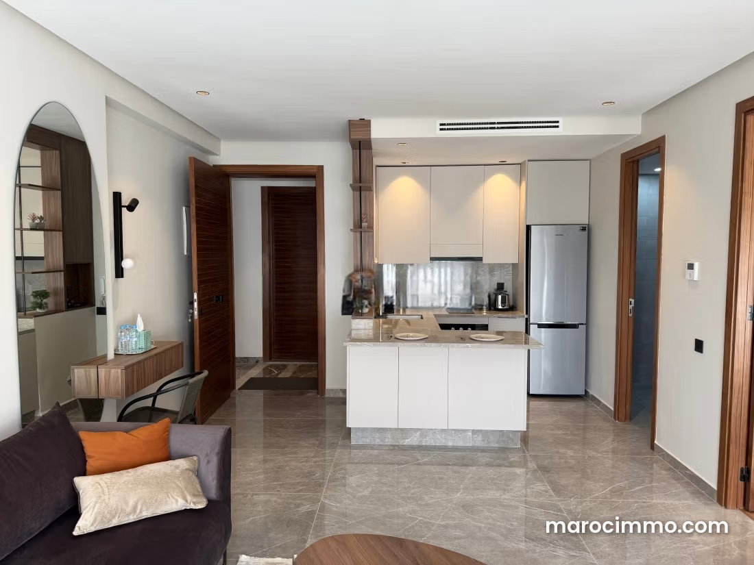 Furnished 68 sqm Apartment, Casablanca Finance City, with Swimming Pool — Casablanca