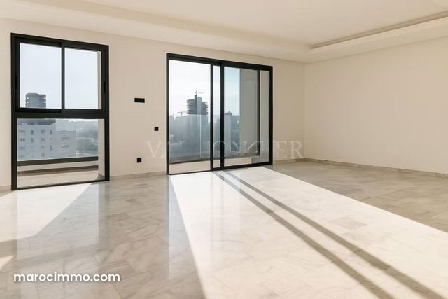 Location sublime appartement avec terrasse 3chambres à Casablanca Finance City — الدار البيضاء