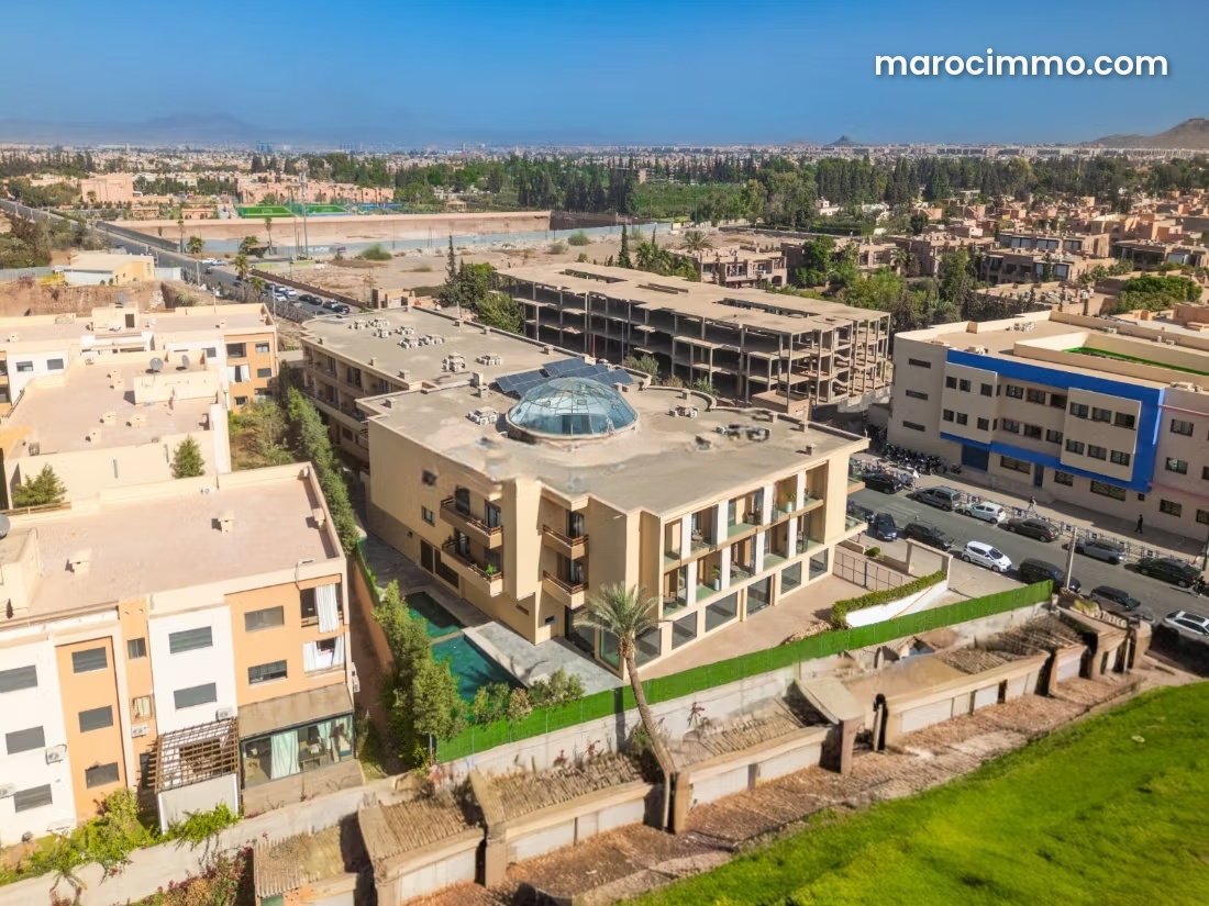 Furnished 51 m² Apartment with Pool and Security, Hay Targa, Marrakech — Marrakesh