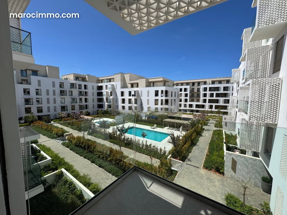 New Apartment for Rent in Souissi, Gated Residence with Swimming Pool, Rabat — Rabat