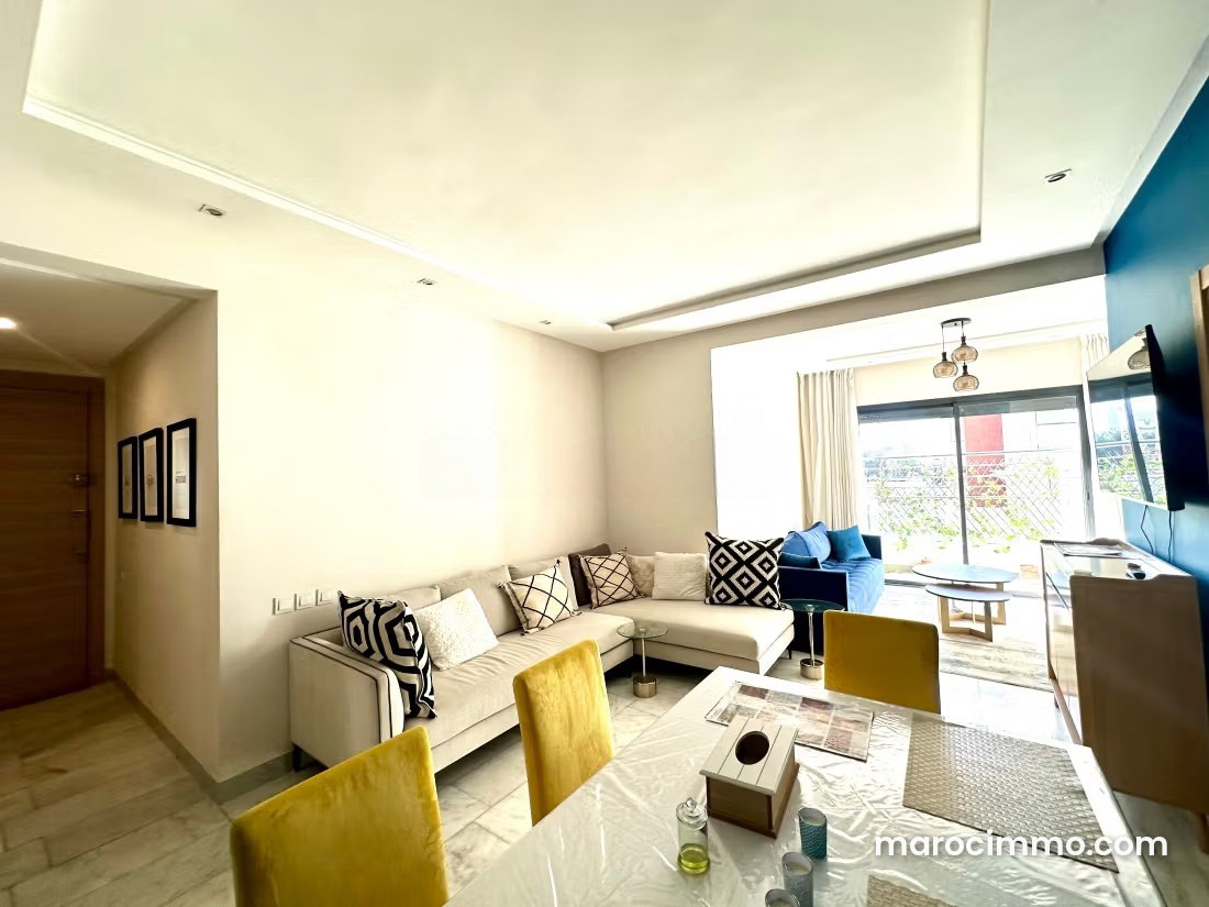 Furnished 2-Bedroom Apartment with Terrace in Les Princesses, Casablanca — Casablanca