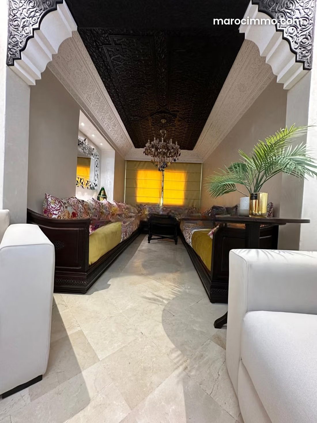 Furnished 80 sqm apartment, 2 bedrooms, Kébibat, Rabat — Rabat