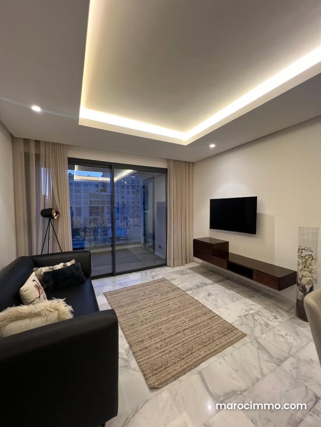 Furnished 100 sq m apartment, 2 bedrooms, Casablanca Finance City — Casablanca