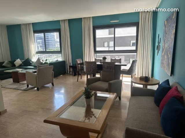 Rent 2 Bedroom 134m2 Apartment in Casablanca Finance City — 2