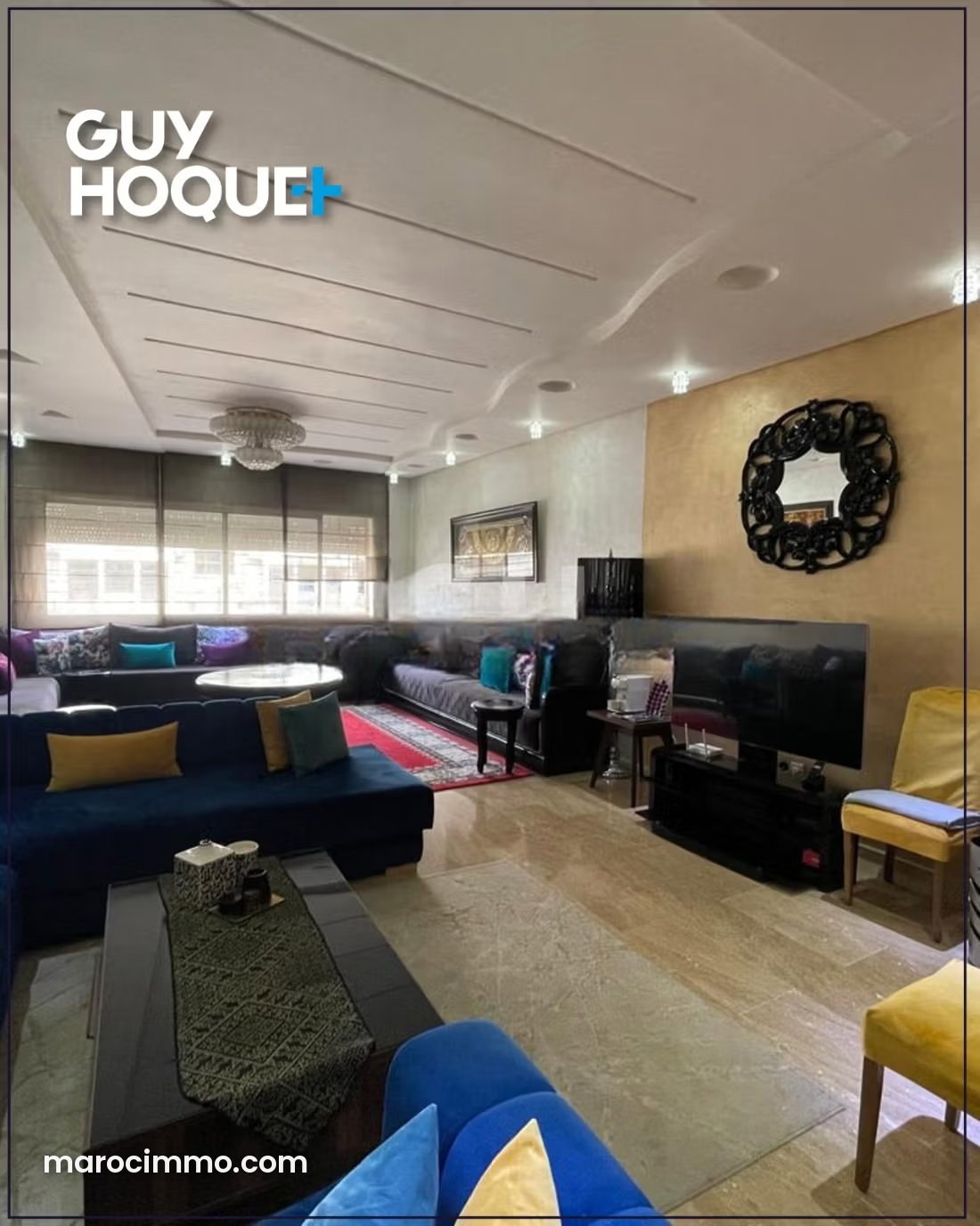 154 sqm Apartment, 3 Bedrooms, Quartier des Hôpitaux, Casablanca — Casablanca