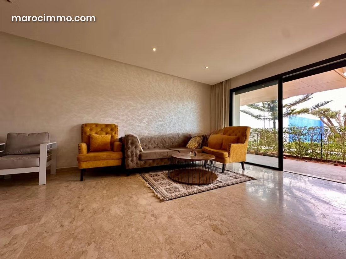 128 m² Apartment, 3 Bedrooms with Pool, Dar Bouazza — Dar Bouazza