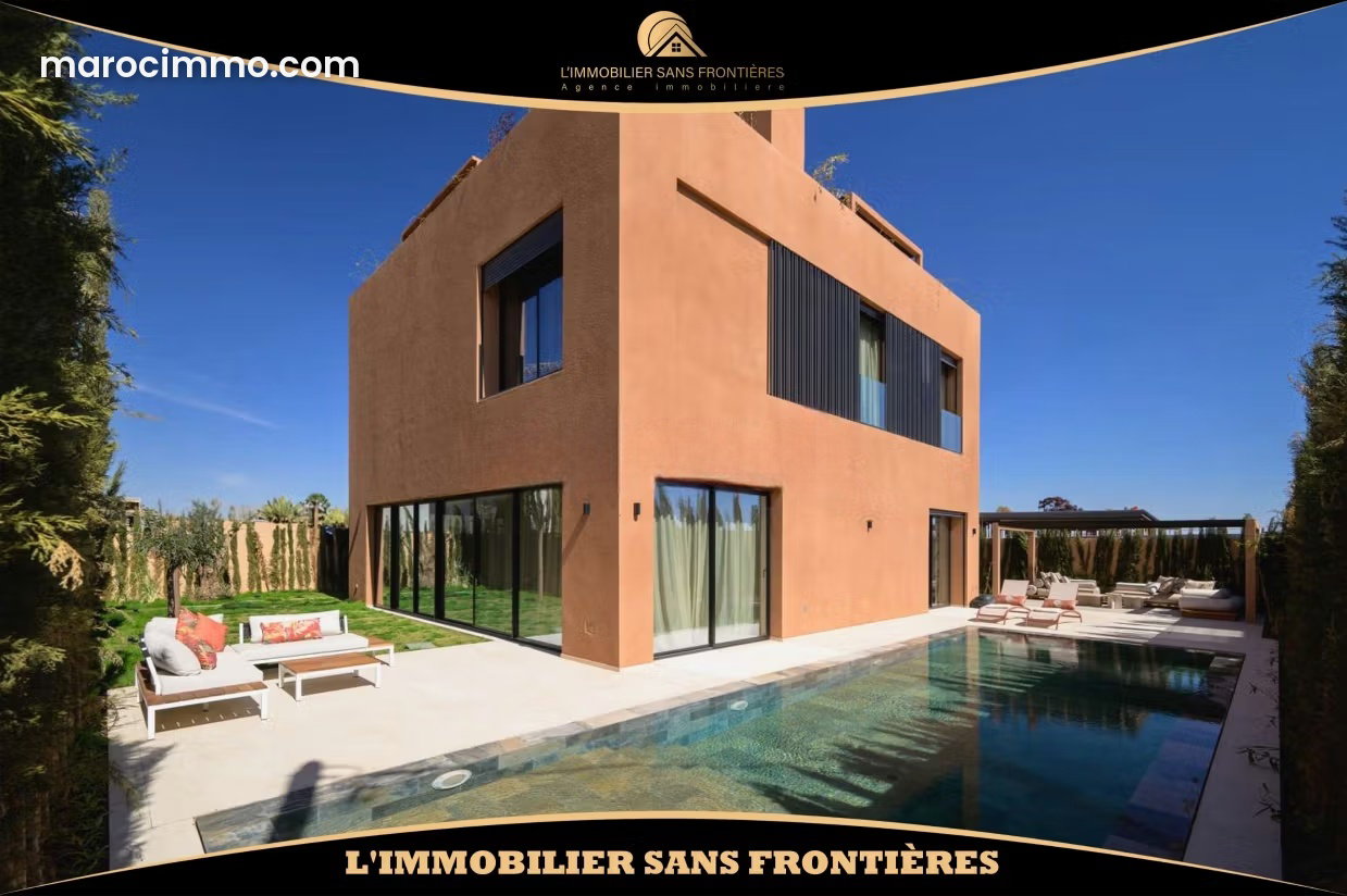 Villa 475 m², piscine et vue Atlas, Route de Tahanaoute, Marrakech — Marrakech