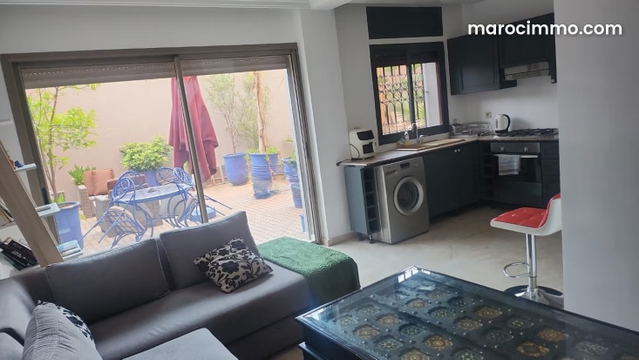 Louez cet appartement à Guéliz. 4 pièces. Bien meublé — مراكش