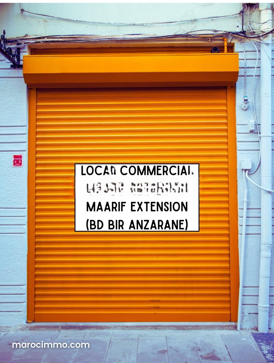 Grand local commercial sur Bir Anzarane