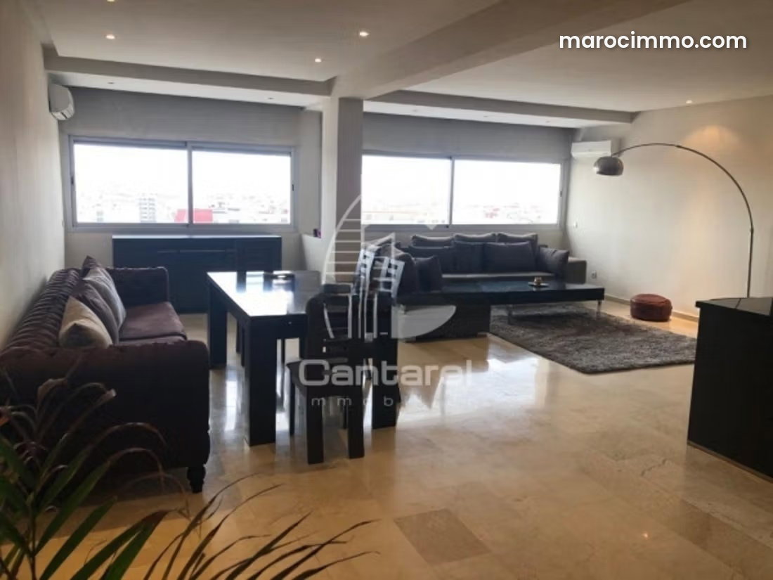 180 sqm Furnished Apartment with Terrace in Bourgogne, Casablanca — Casablanca