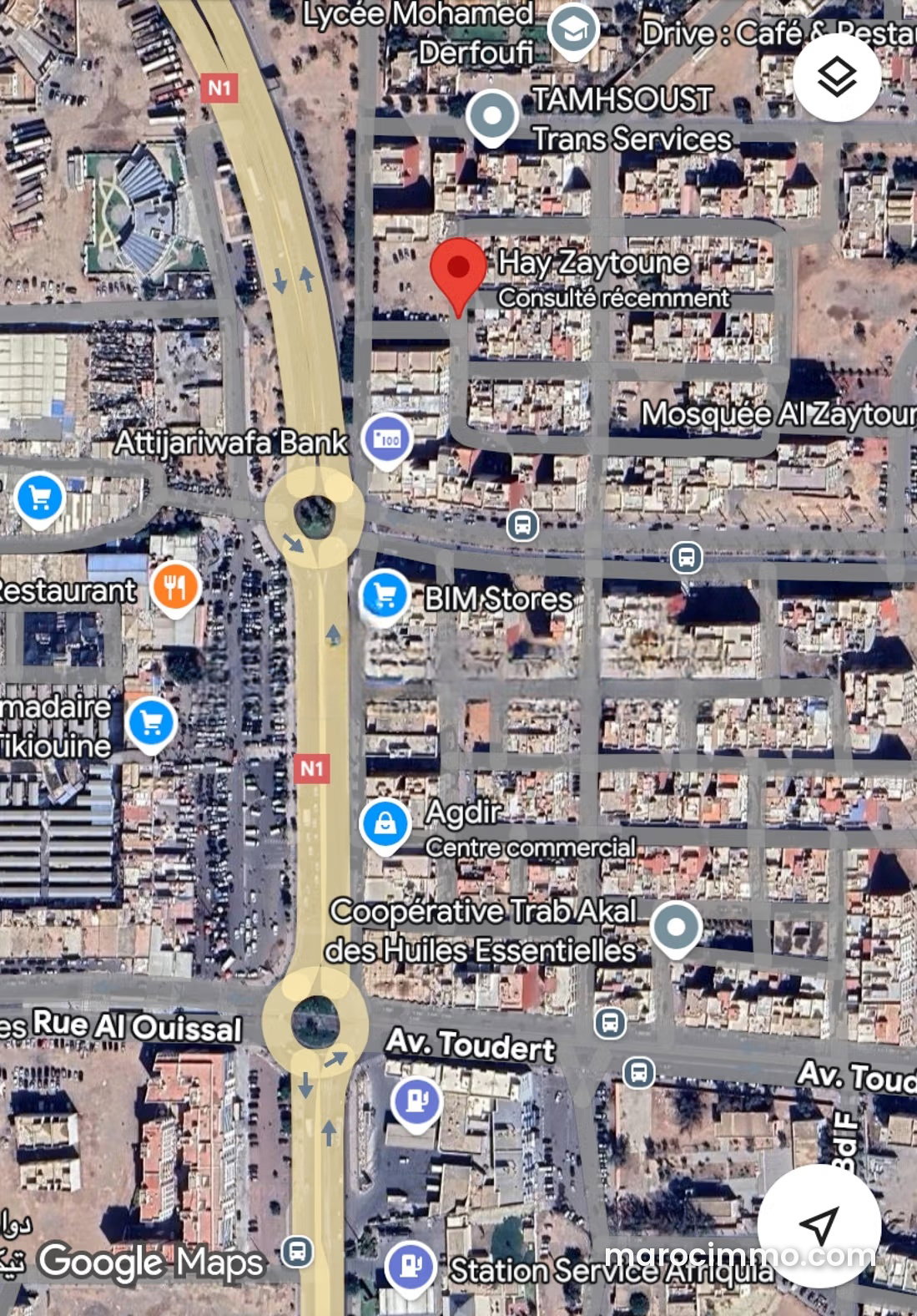 440 m² Plot in Hay Zaytoun, Agadir, Ideal for an Apartment Building — Agadir