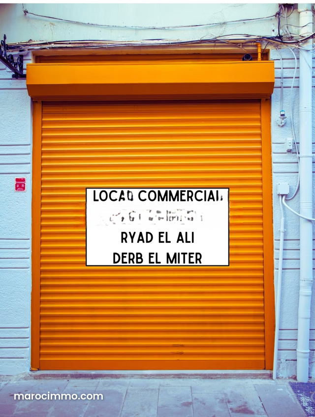 Local commercial à Derb El Miter/ Ryad El Ali — Casablanca