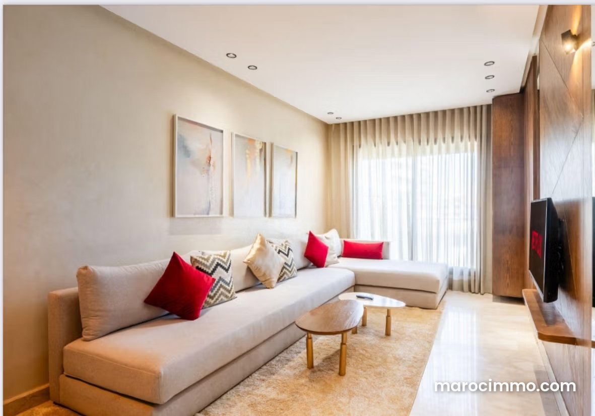 Furnished Apartment with Terrace in Le Palmier, Casablanca — Casablanca